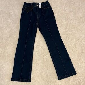 Bagatelle Women's Dark Blue Jeans with front seam